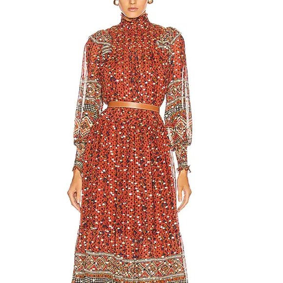 Ulla Johnson Constantine Floral-Print Silk-Blend Maxi Dress - Picture 1 of 6